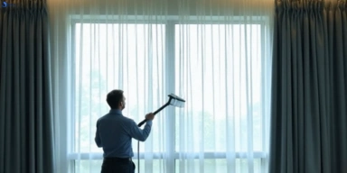 Commercial drapes cleaning service battery-hill hotels offices